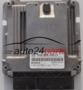CENTRALINA MOTORE VOLKSWAGEN CADDY 2.0 SDI BOSCH 0 281 014 069, 0281014069, 03G 906 016 LF, 03G906016LF, 03G906016DR, EDC16U1 