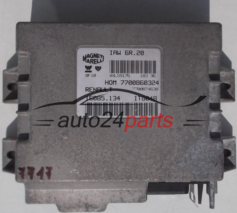 Μονάδα Ελέγχου Κινητήρα RENAULT TWINGO 1.2, MAGNETI MARELLI IAW 6R.20, IAW6R20, 7700860324, 7700874630, 16085.134, 16085134