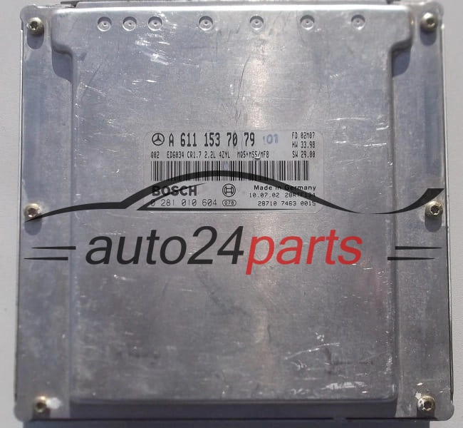 Μονάδα Ελέγχου Κινητήρα MERCEDES VIANO 2.2 CDI BOSCH 0 281 010 604,  A 611 153 70 79