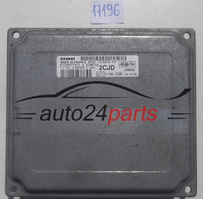 Μονάδα Ελέγχου Κινητήρα FORD FIESTA SIEMENS S120977315 D, S120977315D, FoMoCo 6S61-12A650-FD, 6S6112A650FD, 2CJD