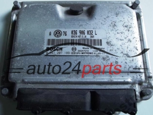 ECU ENGINE CONTROLLER VW VOLKSWAGEN GOLF BORA 1.4 036906032L, 036 906 032 L, BOSCH 0 261 207 189, 0261207189, 26SA7572 BENZIN ME7.5.10 3869 
