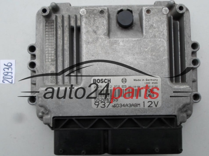 Centralita de motor Alfa Romeo 147 1.9 JTDM 0281012858 55204755 4D34A3ABM 1039S12192