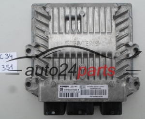 KOMPUTER STEROWNIK SILNIKA CITROEN C3 1.4 HDI SIEMENS 5WS40110E-T, 5WS40110ET, SW 9654925480, HW 9648624280, SID804 - 11705, 351