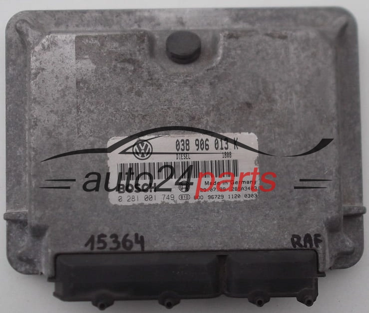 038906013K, 038 906 013 K BOSCH 0281001749, 0 281 001 749
