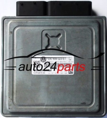 MOTORSTEUERGERÄT ECU STEUERGERAT VW VOLKSWAGEN TOURAN 1.6 TDI CONTINENTAL 5WP42675AA, 03L906023ET,