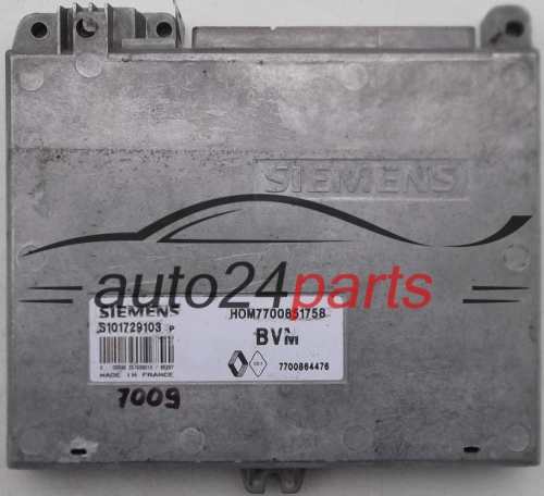 CENTRALINA DO MOTORE RENAULT CLIO 1.2 SIEMENS S101729103 P, S101729103P, HOM7700851758, 7700864476