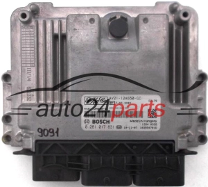 KOMPUTER STEROWNIK SILNIKA FORD FOCUS 1.6 TDI, BOSCH 0 281 017 831, 0281017831, AV21-12A650-GC, AV2112A650GC - 