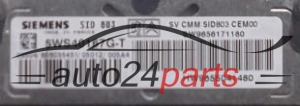 CENTRALINA DO MOTORE PEUGEOT 407 2.0 HDI SIEMENS 5WS40167G-T, SW9656171180, HW9655041480, SID803