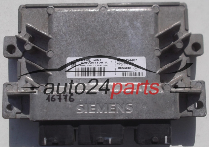 CENTRALINA DO MOTORE RENAULT CLIO SIEMENS S120201108 A, S120201108A, 8200454467, 8200400246, SIM32