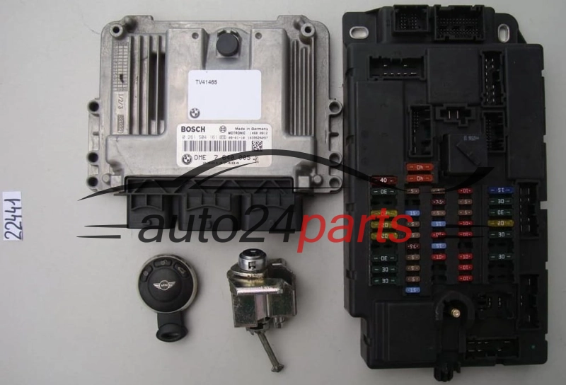 KOMPUTER STEROWNIK SILNIKA BMW MINI 1.6 BOSCH 0 261 S04 161, 0261S04161, DME 7 640 005, DME 7640005