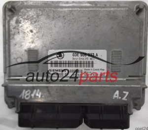 CALCULATEUR MOTEUR SKODA FABIA 1.2 AZQ 03E906033A, 03E 906 033 A, SIEMENS 5WP40120 07, BENZIN SIMOS 3PE 4672