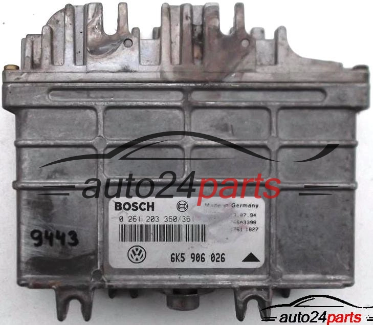 MOTORSTEUERGERÄT ECU STEUERGERAT SEAT IBIZA 1.4, BOSCH 0261203360/361, 6K5906026