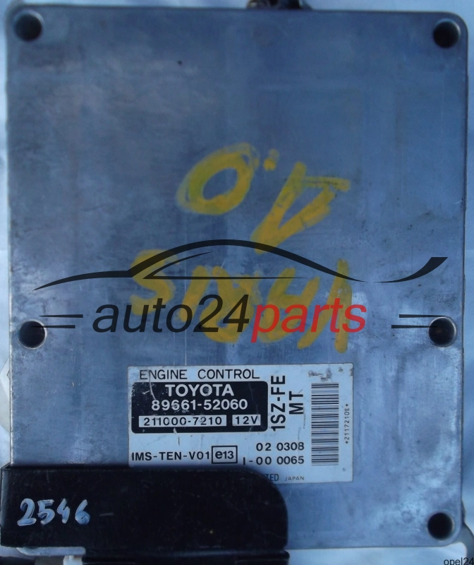 MOTORSTEUERGERÄT ECU STEUERGERÄT TOYOTA YARIS 1.0 1SZ-FE 89661-52060