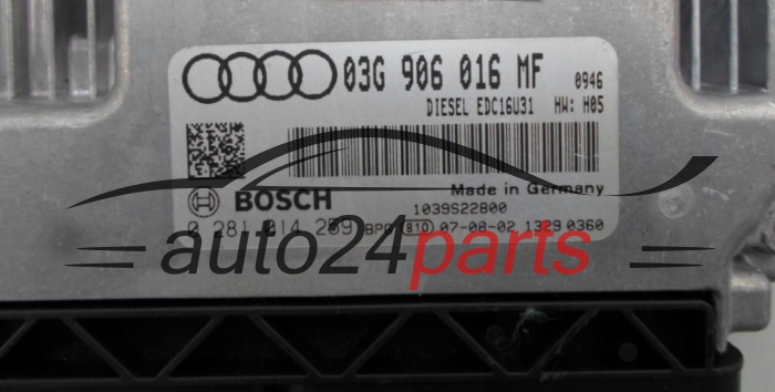 ECU CENTRALITA DE MOTOR  AUDI A6 2.0 TDI BOSCH 0 281 014 259, 03G 906 016 MF