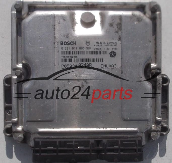 ECU CENTRALITA DE MOTOR  CHRYSLER PT CRUISER 2.2 CRD BOSCH 0 281 011 093,  P05034 034AB