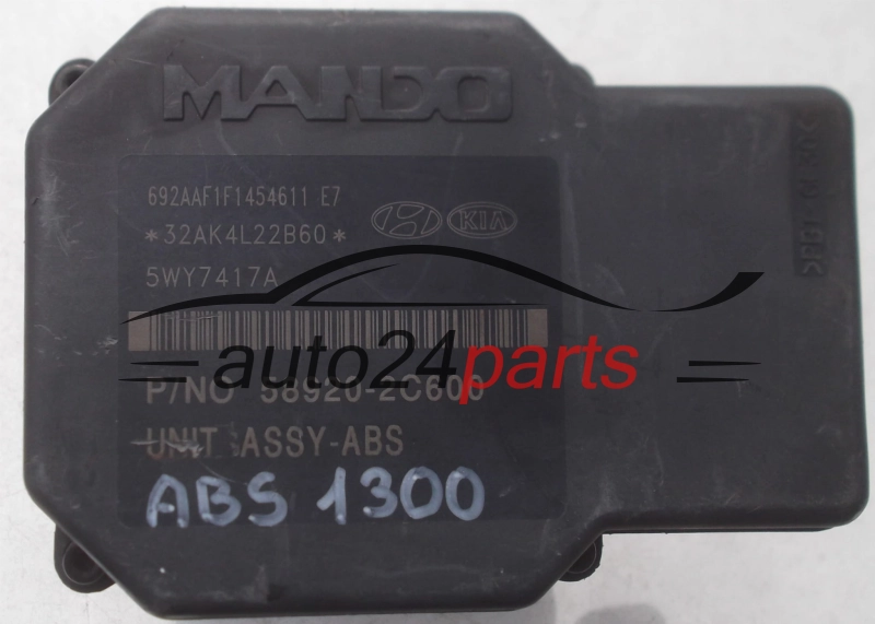 Aντλία ABS HYUNDAI KIA COUPE TIBURON  58920-2C600, 589202C600, MANDO BH60106900, 5WY7417A