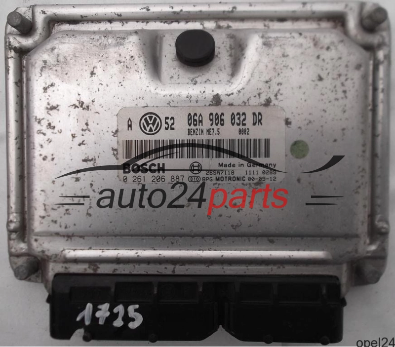 MOTORSTEUERGERÄT ECU STEUERGERÄT VW VOLKSWAGEN GOLF BORA 1.8T 06A906032DR BOSCH 0261206887