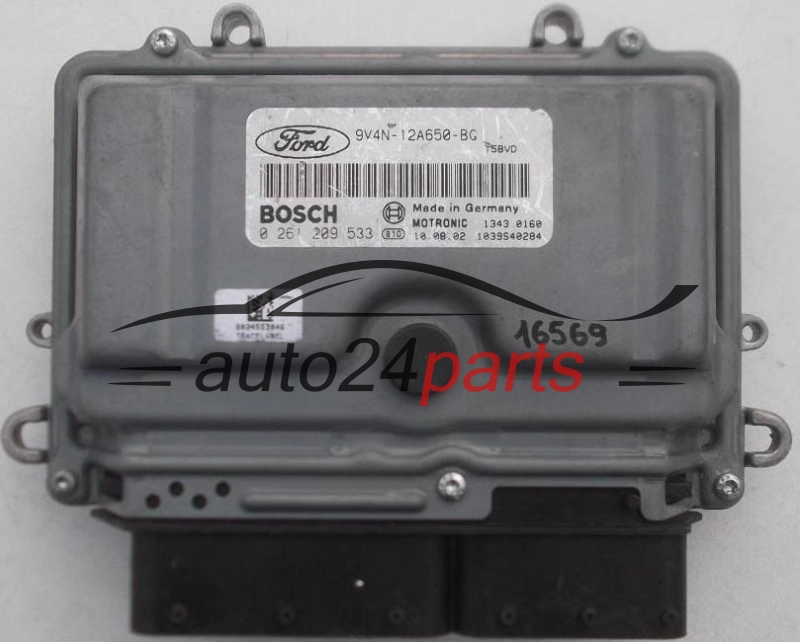 CENTRALINA MOTORE FORD FOCUS KUGA 2.5 T BOSCH 0 261 209 533, 0261209533, 9V4N-12A650-BG, 9V4N12A650BG