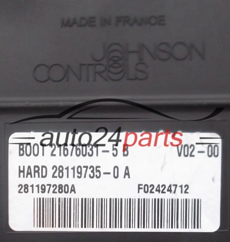 CENTRALITA DE CONFORT BSI CITROEN PEUGEOT 2.0 HDI JOHNSON CONTROLS 21676031-5B,  96 635 101 80