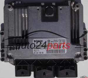 ECU CENTRALITA DE MOTOR PEUGEOT, CITROEN 1.6, BOSCH 0 261 208 957, 0261208957, 96 634 430 80, 9663443080, MED17.4 
