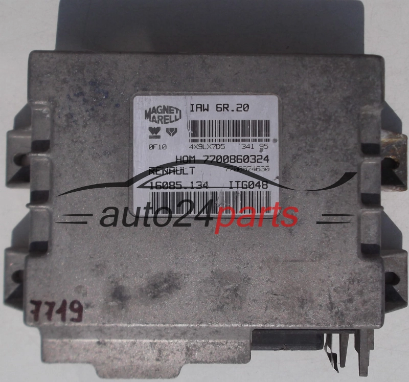 Μονάδα Ελέγχου Κινητήρα RENAULT TWINGO 1.2, MAGNETI MARELLI IAW 6R.20, IAW6R20, 7700860324, 7700874630, 16085.134, 16085134