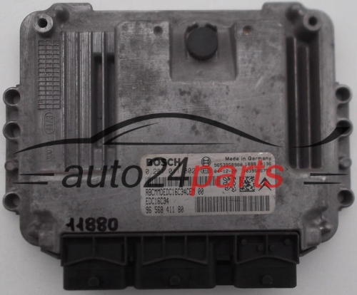 ECU ENGINE CONTROLLER CITROEN PEUGEOT 1.6 HDI BOSCH 0 281 011 802, 0281011802, 96 568 411 80, 9656841180 