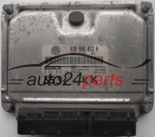 ECU ENGINE CONTROLLER SKODA OCTAVIA 1.9 TDI ALH 038906012H,  BOSCH 0281010129,  28SA4725