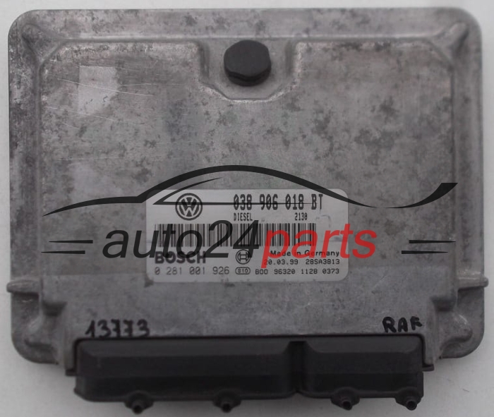MOTORSTEUERGERÄT ECU STEUERGERÄT SEAT LEON TOLEDO 1.9 TDI 038 906 018 BT, 038906018BT, BOSCH 0 281 001 926, 0281001926 