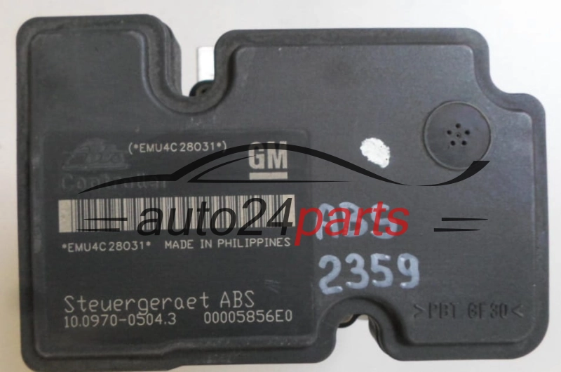 ABS POMPA I STEROWNIK OPEL ASTRA H ZAFIRA B GM 24447833 GN, ATE 10.0207-0020.4, 10020700204, 10.0970-0504.3, 10097005043