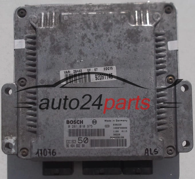 MOTORSTEUERGERÄT ECU STEUERGERAT PEUGEOT CITROEN 2.2 HDI BOSCH 0 281 010 975, 0281010975, 96 464 662 80, 9646466280