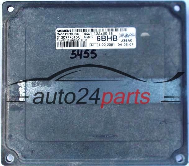 Μονάδα Ελέγχου Κινητήρα FORD FIESTA 1.3 SIEMENS SIM210 S120977013 C, S120977013C, 4S6112A650SB, 4S61-12A650-SB 6BHB