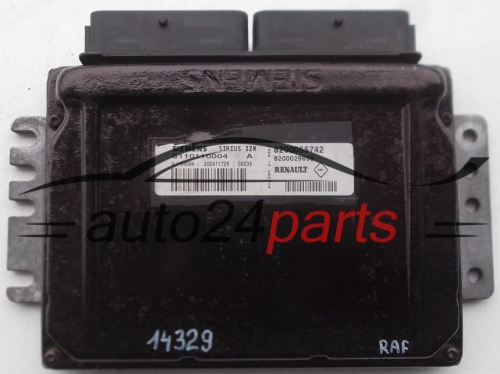 CENTRALITA DE MOTOR RENAULT SCENIC SIEMENS S110110004 A, S110110004A, 8200055742, 8200029658 