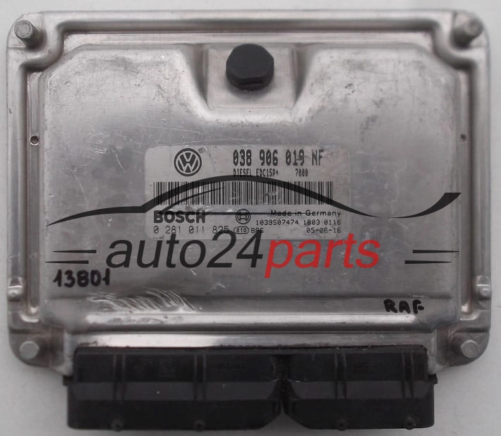 Μονάδα Ελέγχου Κινητήρα SKODA FABIA 1.9 TDI BOSCH 0281011825 038906019NF