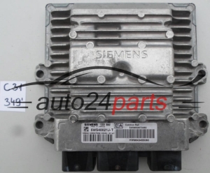 KOMPUTER STEROWNIK SILNIKA CITROEN C3 1.4 HDI SIEMENS 5WS40021J-T, 5WS40021JT, SW 9650670480, HW 9643455080, SID 802 - 349 