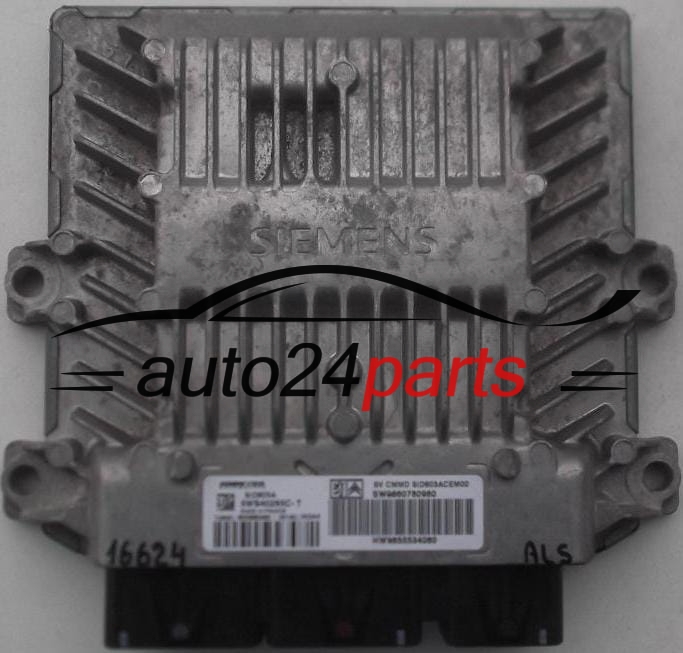 MOTORSTEUERGERÄT ECU STEUERGERAT PEUGEOT 407, CITROEN C4 2.0 HDI, SIEMENS VDO 5WS40265C-T
