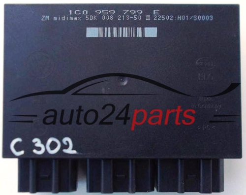 COMFORT CONTROL MODULE 1C0959799E, 1C0 959 799 E, HELLA 5DK008213-50, 5DK 008 213-50 SEAT LEON TOLEDO