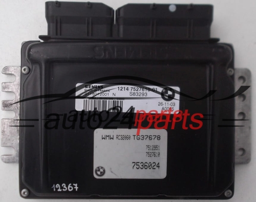 CENTRALINA DO MOTORE MINI ONE COOPER 1.6 SIEMENS S118012001 N, S118012001N, 1214 7527610-01, 1214752761001