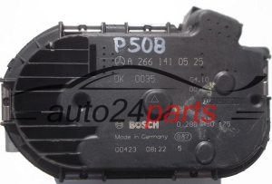 THROTTLE BODY MERCEDES BOSCH 0 280 750 175, 0280750175, A 266 141 05 25, A2661410525
