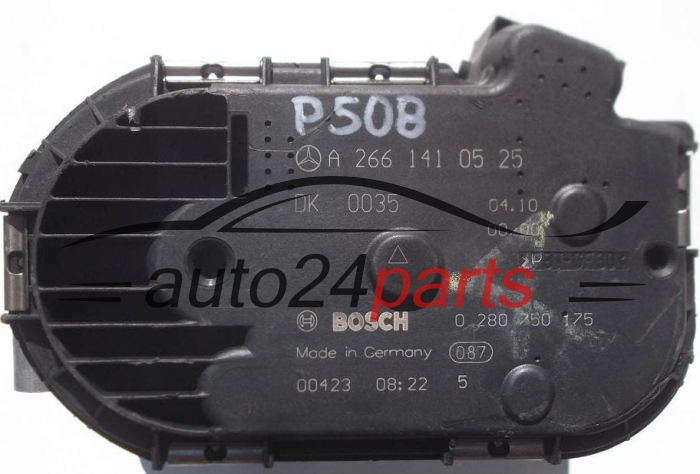 THROTTLE BODY MERCEDES BOSCH 0 280 750 175, 0280750175, A 266 141 05 25, A2661410525