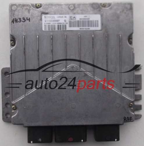 CENTRALITA DE MOTOR CITROEN C5 SIEMENS S118230007 G