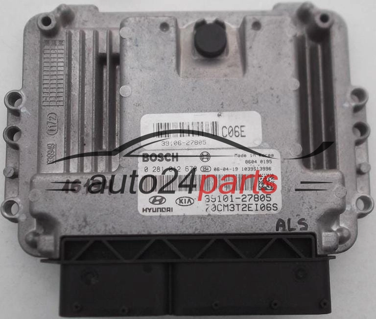 MOTORSTEUERGERÄT ECU STEUERGERAT HYUNDAI SANTA FE 2.2 CRDI BOSCH 0 281 012 670, 0281012670, 39101-27805, 3910127805