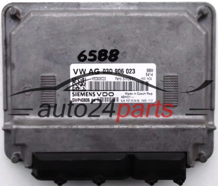 KOMPUTER STEROWNIK SILNIKA SEAT IBIZA 1.2 BBM 03D906023, 03D 906 023, SIEMENS VDO 5WP40806 04