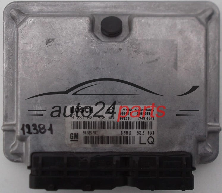 KOMPUTER STEROWNIK SILNIKA OPEL OMEGA B 2.0 DTI, BOSCH 0 281 001 636, 0281001636, 90 565 941, 90565941