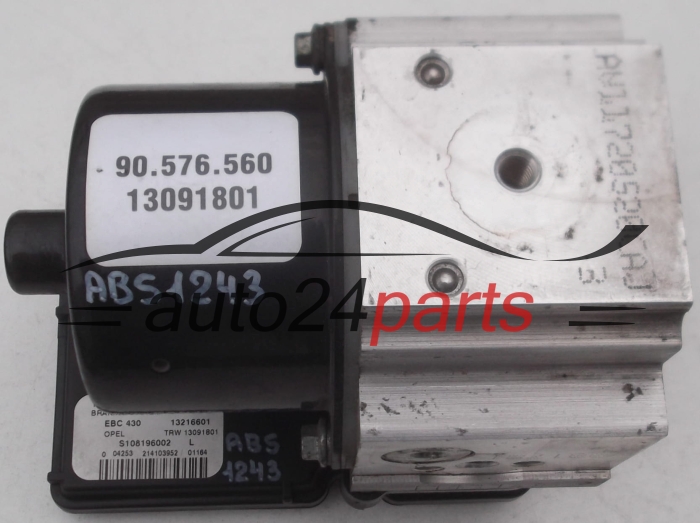 Aντλία ABS OPEL VECTRA B 90.576.560, 90576560 EBC 430 13216601, TRW 13091801, S108196002 L, S108196002L