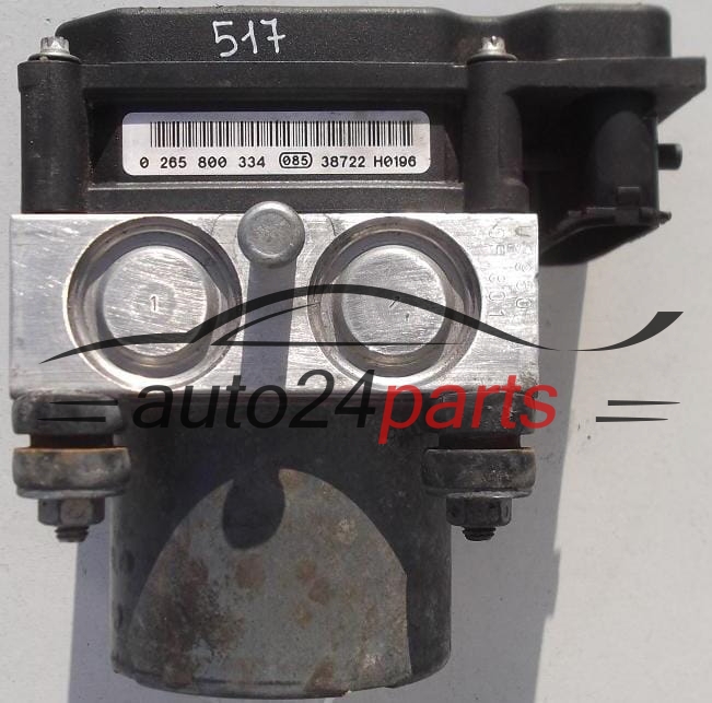 Aντλία ABS NISSAN PRIMERA BOSCH 0 265 231 317, 0265231317, 47660 AV712, 47660AV712, 0 265 800 334
