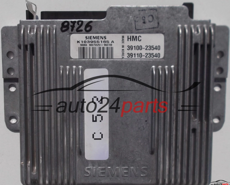 ECU ENGINE CONTROLLER HYUNDAI COUPE 2.0 SIEMENS K103955165 A, K103955165A, 103955165, 39100-23540, 3910023540, 39110-23540, 3911023540