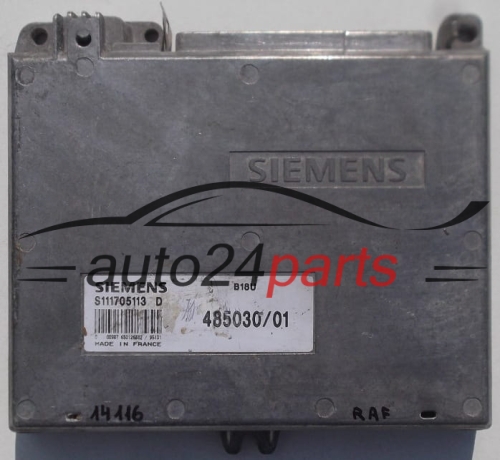 CALCULATEUR MOTEUR VOLVO 440 460 SIEMENS S111705113 D, S111705113D, 485030/01, 48503001