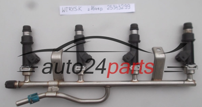 WTRYSK WTRYSKIWACZ PALIWA BENZYNA 1.6 Z16XEP OPEL ASTRA MERIVA TIGRA ZAFIRA 2004-2007, 25343299, 24435068, 5817414