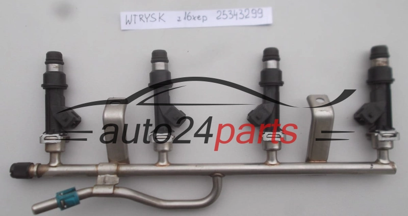 WTRYSK WTRYSKIWACZ PALIWA BENZYNA 1.6 Z16XEP OPEL ASTRA MERIVA TIGRA ZAFIRA 2004-2007, 25343299, 24435068, 5817414