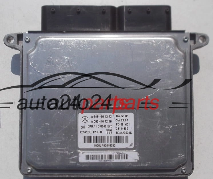 MOTORSTEUERGERÄT ECU STEUERGERÄT MERCEDES W204 DELPHI R0412C031G, A 646 150 43 72, A 005 446 72 40